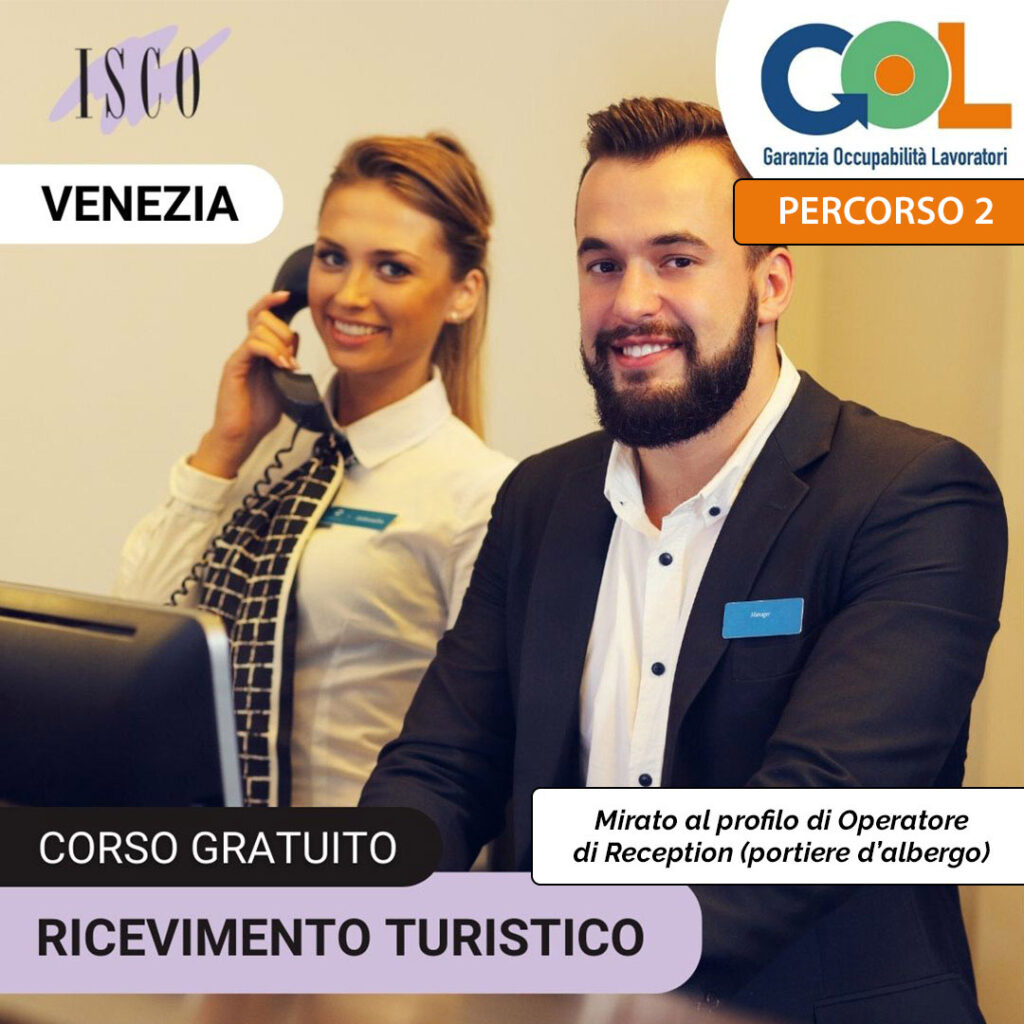 corso ricevimento turistico venezia programma gol 3