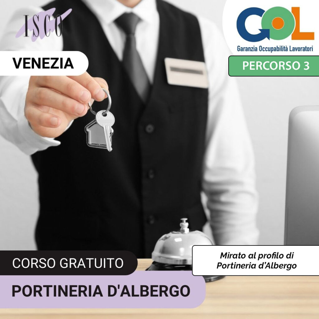 corso portineria d'albergo venezia programma gol 3