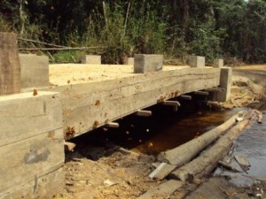 Constructions de ponts sur l’axe entre Monkoto et  Bokele 